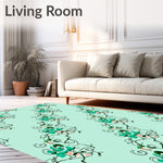 Vintage Botanical Scroll Cascade (Green) - ODIKA