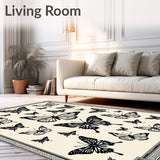 Victorian Insect Botanical Specimen Display Art Print (Black)