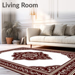 Classic Interlocking Bordered Medallion Mosaic (Brown) - ODIKA
