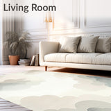 Ivory Cloud Area Dreamy with Artistic Shape for Home(Beige)