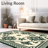 Vintage Damask Scroll Anti Slip (Beige)