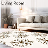 Snowflake Starburst Crystal Inspired Decorative Accent(Brown)