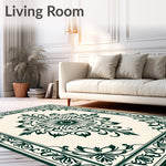 Aristocratic Baroque Weathered Blossom Tapestry (Green) - ODIKA