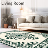 Aristocratic Baroque Weathered Blossom Tapestry (Green) - ODIKA