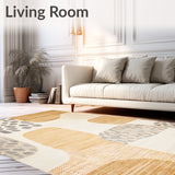 Charming Beige Abstract Animal Inspired Design(Beige)