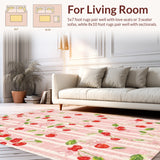 Blush Bow Tie and Cherry Cluster Runner Mat(Pink)