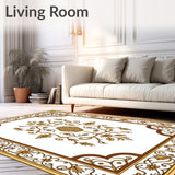 Trellis Tapestry Inspired Floral Ornamentation (Gold) - ODIKA