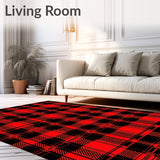 Heritage Cabin Plaid with Interlocking Tartan(Red)