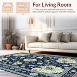 Artistic Vintage Patterned Flourish(Blue)