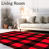 Mountain Flannel Patchwork Cabin Accessory(Red)