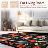 Chic Dark Floral Arrangement(Red)