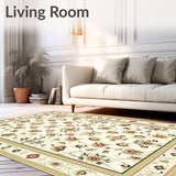 Beige Fuzzy Plush Runner(Beige)