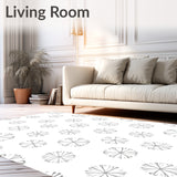 Snowflake Embossed Decorative Floor Covering (Gray)