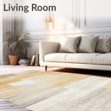 Earthen Hues Area Distressed Neutral Vintage Style(Beige)