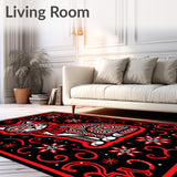 Whimsical Tinsel Cat and Twinkling Starburst Motif(Black)