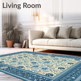 Blue and Beige Abstract for Living(Beige)