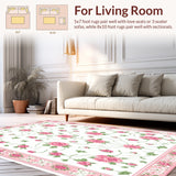 Radiant Light Pink Floral Artistry(White)