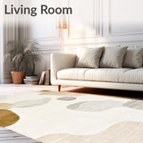 Boho Chic Abstract Beige with Modern Flair(Ivory)