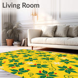 Festive Holly Berry Vine with Snowflake Accents(Yellow)