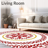 Festive Snowflake Wonderland With Elegant Holiday Charm(Red)