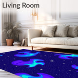 Celestial Dreamscape Ethereal Plush Tapestry(Purple)