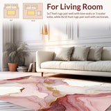 Modern Artistic Pink Gold Flow(Red)