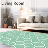 Hexagonal Honeycomb Lattice with Modern Minimalist Appeal (Green)