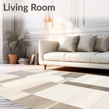 Neutral Tone with Scandinavian Inspired Interlocking Linework(Beige)