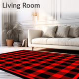 Rustic Buffalo Check with Classic and Black Plaid(Red)