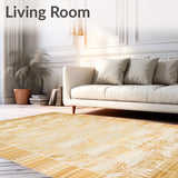 Boho Chic Area Rug Earthy Tone Carpet(Beige)