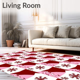 Festive Checkered Winter Wonderland Yuletide(Red)