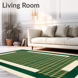 Geometric Haven with Deep Green Accents(Green)