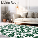 Botanical Leaf Mosaic Enchanted Garden Treasure(White)