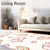 Romantic Hearts Flourish with Delicate Swirls Vintage Design(Pink)