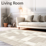 Elegant Neutral Area with Geometric for Home Decor(Beige)