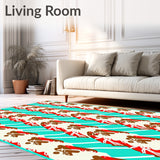 Sugared Gingerbread Friends Festive Chevron(Red)