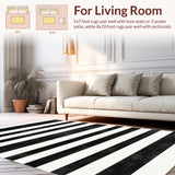 Minimalist Chic Featuring Contrasting Linear Stripes(White)