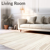 Cream Textured Area Neutral Boho Home Decor(Beige)