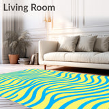 Tranquil Wave Deluxe Fluid Motion Graceful Curving (Yellow)