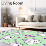 Electric Kitten Mosaic with Sparkling Accents(Green)