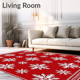 Nordic Frosty Elegant Seasonal Celebration Adornment(Red)