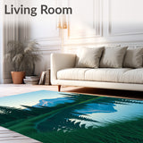 Mountain Wilderness Lake Nature Landscape(Blue)