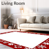 Joyful Winter Wonderland Decorative Flooring(Red)