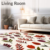 Autumn Harvest Herb Garden Design Anti Slip(Orange)