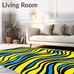 Abstract Wave Ripple with Flowing Curved Lines(Yellow) - ODIKA