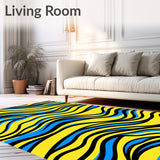 Abstract Wave Ripple with Flowing Curved Lines(Yellow) - ODIKA