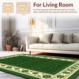 Elegant Green Floral Design(Green)