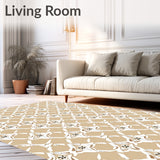 Luxurious Swirl Abstract Lattice Textured (Beige)