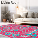 Curved Flourish Modern Decorative Accent (Pink)