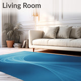 Ethereal Mist Swirling Through Enchanted Landscape(Blue)